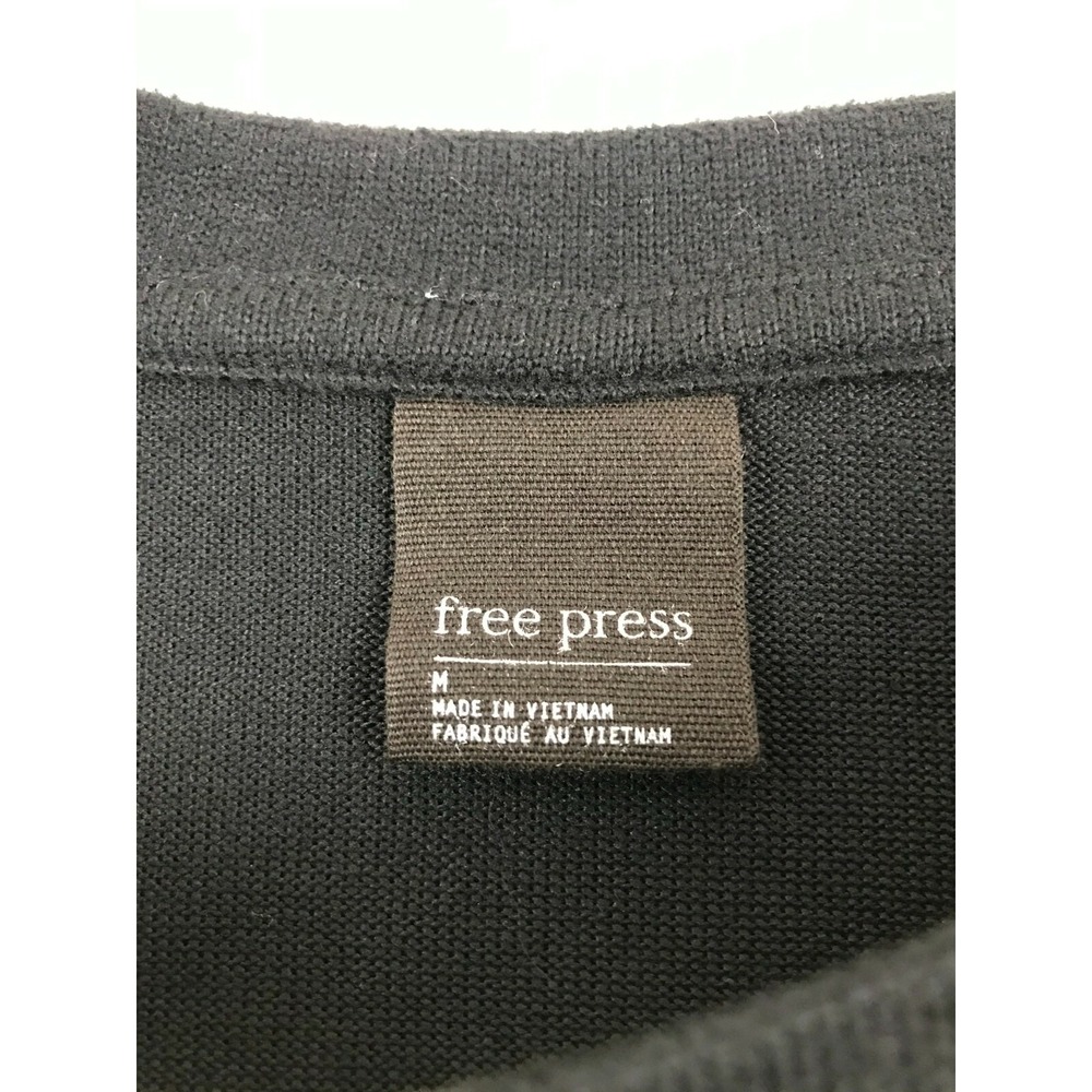 Free Press Shirt Women's Size M Black Short Sleeve Round Neck Sleepwear NWT! - Picture 5 of 7